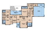 Prairie House Plan - Stockton Place 54643 - 1st Floor Plan