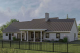 Colonial House Plan - Fairhope 33355 - Rear Exterior