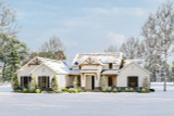 Mountain Rustic House Plan - Oak Pointe 25582 - Front Exterior