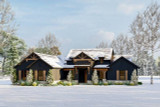Mountain Rustic House Plan - Oak Pointe 25582 - Front Exterior