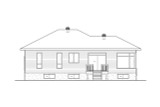 Secondary Image - Modern House Plan - 45287 - Rear Exterior