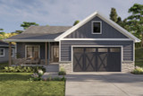 Farmhouse House Plan - Springview 53488 - Front Exterior