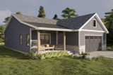 Farmhouse House Plan - Springview 53488 - Front Exterior