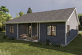 Farmhouse House Plan - Springview 53488 - Rear Exterior