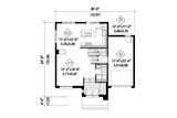 Modern House Plan - 52848 - 1st Floor Plan
