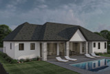 French Country House Plan - French Hill 43574 - Rear Exterior