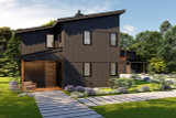 Contemporary House Plan - Shady Glen 32092 - Front Exterior