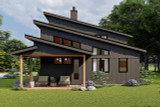 Contemporary House Plan - Shady Glen 32092 - Rear Exterior