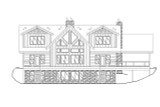 Mountain Rustic House Plan - 64428 - Rear Exterior