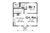 Farmhouse House Plan - Wildwood 45521 - 1st Floor Plan