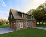 Cottage House Plan - Washbrook 46450 - Rear Exterior