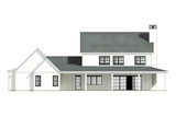 Farmhouse House Plan - 77930 - Rear Exterior