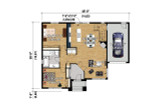 Modern House Plan - 79181 - 1st Floor Plan
