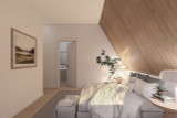 A-Frame House Plan - Redwood 45088 - Bedroom