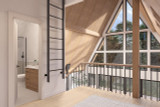 A-Frame House Plan Redwood 45088 Lounge Area - 