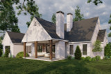 European House Plan - The Aberdeen 78581 - Rear Exterior