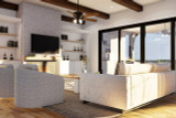 Secondary Image - European House Plan - The Aberdeen 78581 - Great Room