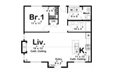 Cottage House Plan - Brooklyn 56735 - 1st Floor Plan