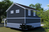 Farmhouse House Plan - Jacalyn 87566 - Rear Exterior