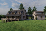 Mountain Rustic House Plan - Silverton Retreat 35663 - Rear Exterior
