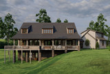 Mountain Rustic House Plan - Silverton Retreat 35663 - Rear Exterior