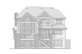 Shingle-Style House Plan - South Fraser 92761 - Rear Exterior