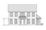 Colonial House Plan - Raleigh 41203 - Front Exterior