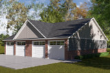 Traditional House Plan - Washington Garage 23570 - Right Exterior
