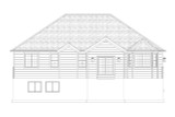 Ranch House Plan - Jahnny 93236 - Rear Exterior