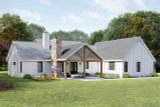 Secondary Image - Farmhouse House Plan - Windward Farmhouse 56993 - Rear Exterior
