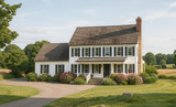 Colonial House Plan - Cumberland 80712 - Front Exterior