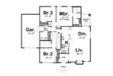 Cottage House Plan - Fontenelle 56251 - 1st Floor Plan