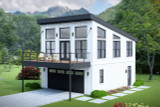 Modern House Plan - Leadville Overlook 94120 - Front Exterior