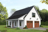 Country House Plan - Preston Pine 3 45347 - Front Exterior