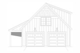 Country House Plan - Preston Pine 3 45347 - Front Exterior