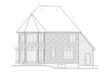 European House Plan - 26928 - Rear Exterior