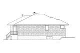 Modern House Plan - 25959 - Left Exterior