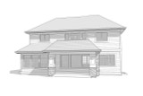 Cape Cod House Plan - Sag Harbor 45954 - Rear Exterior