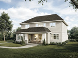 Cape Cod House Plan - Sag Harbor 45954 - Rear Exterior
