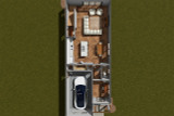 Cottage House Plan - Plan 98990 - Aerial 1st Floor Plan - 