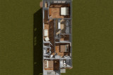 Cottage House Plan - Plan 98990 - Aerial 2nd Floor Plan - 