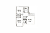 Secondary Image - Tudor House Plan - 51362 - 2nd Floor Plan