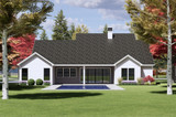 Secondary Image - Farmhouse House Plan - 59770 - Rear Exterior