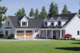 Farmhouse House Plan - 45527 - Right Exterior