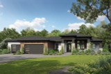 Prairie House Plan - Broadland 99498 - Front Exterior