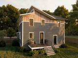 Contemporary House Plan - 80921 - Rear Exterior