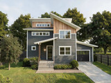 Contemporary House Plan - 72764 - Front Exterior