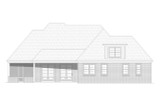 French Country House Plan - Willow Legacy 78172 - Rear Exterior