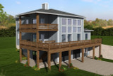 Contemporary House Plan - 39612 - Right Exterior