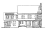 Colonial House Plan - Wakefield 70450 - Rear Exterior